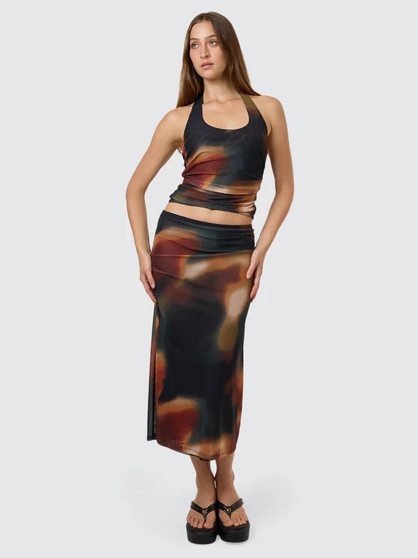 Thrills Metamorphic Daze Slip Skirt - Black