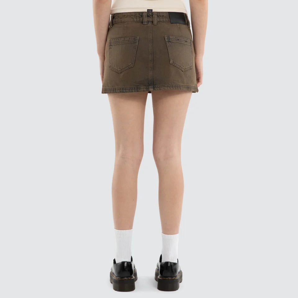 Thrills Ramona Mid Rise Micro Skirt - Smoked Tarmac