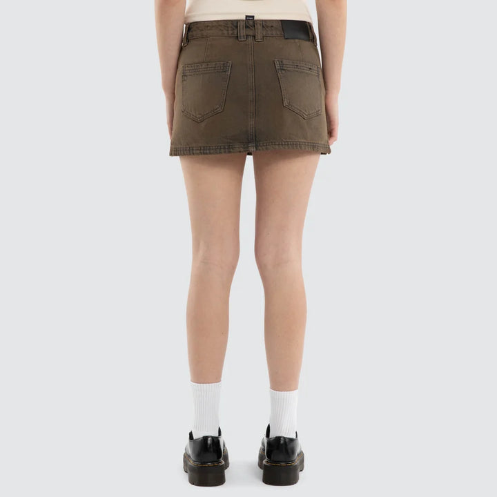 Thrills Ramona Mid Rise Micro Skirt - Smoked Tarmac