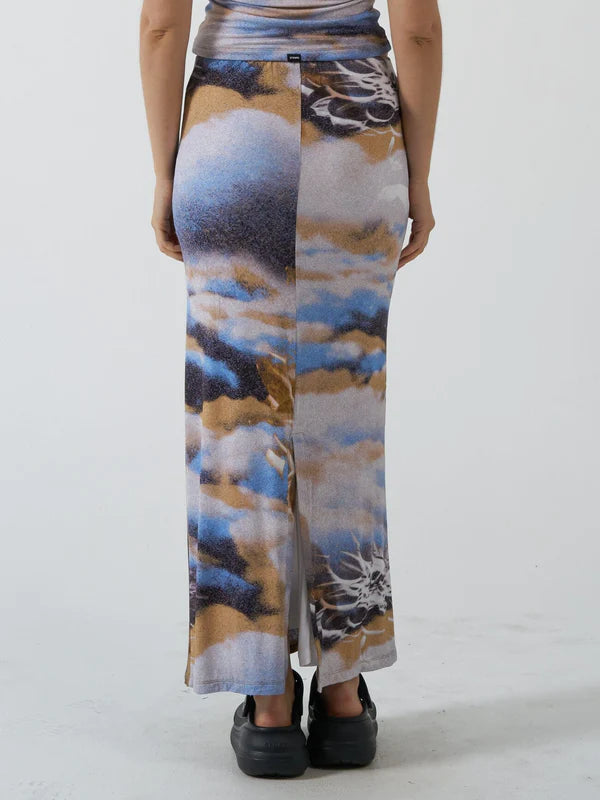 Thrills Actions Not Words Skirt- Cloudy Blue