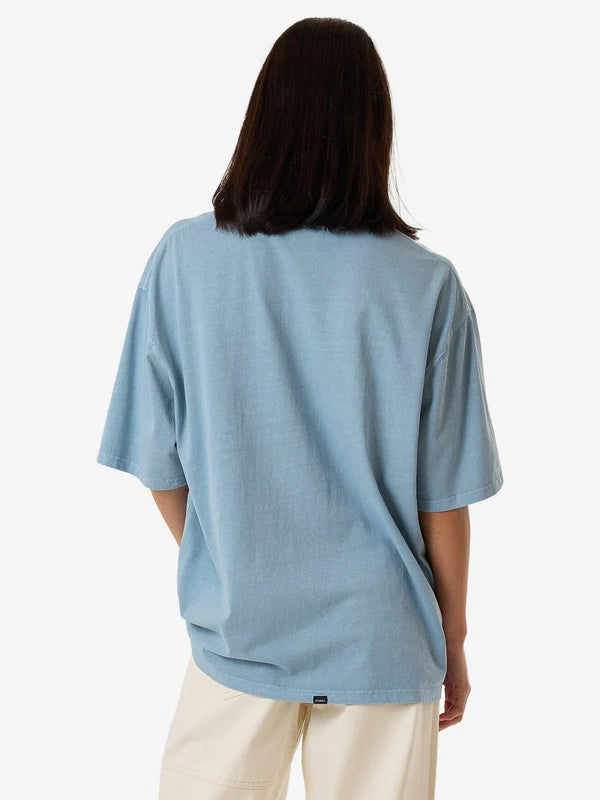 Thrills Gazed Oversized Tee - Stone Blue