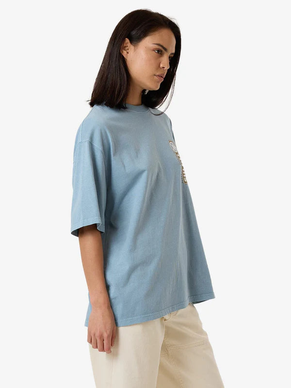 Thrills Gazed Oversized Tee - Stone Blue