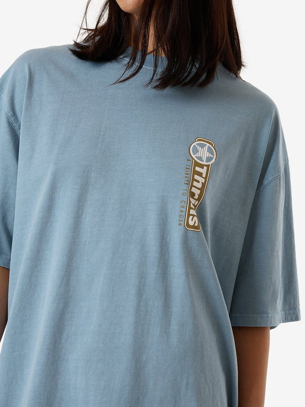 Thrills Gazed Oversized Tee - Stone Blue