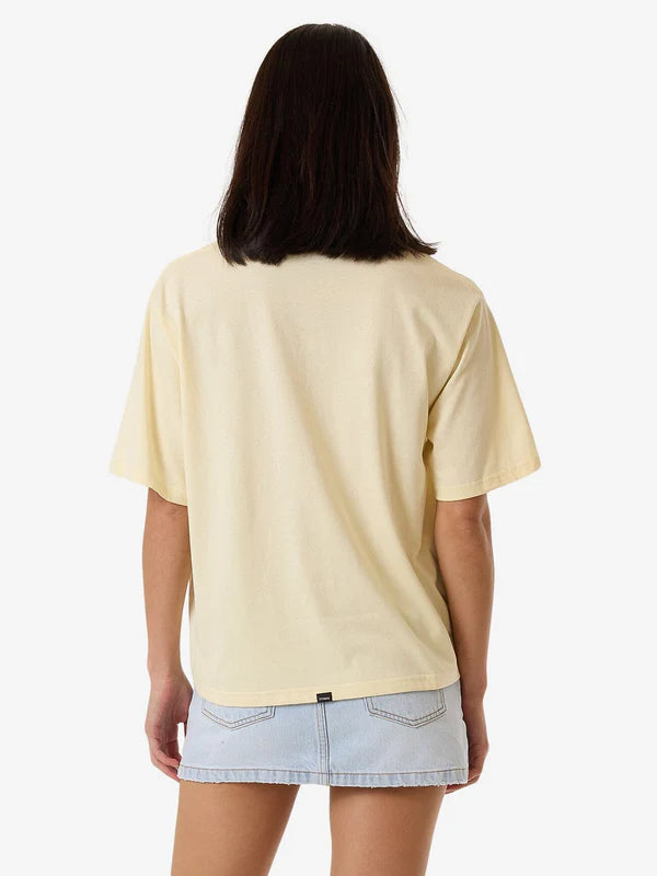 Thrills Halftone Daze Square Tee - Butter