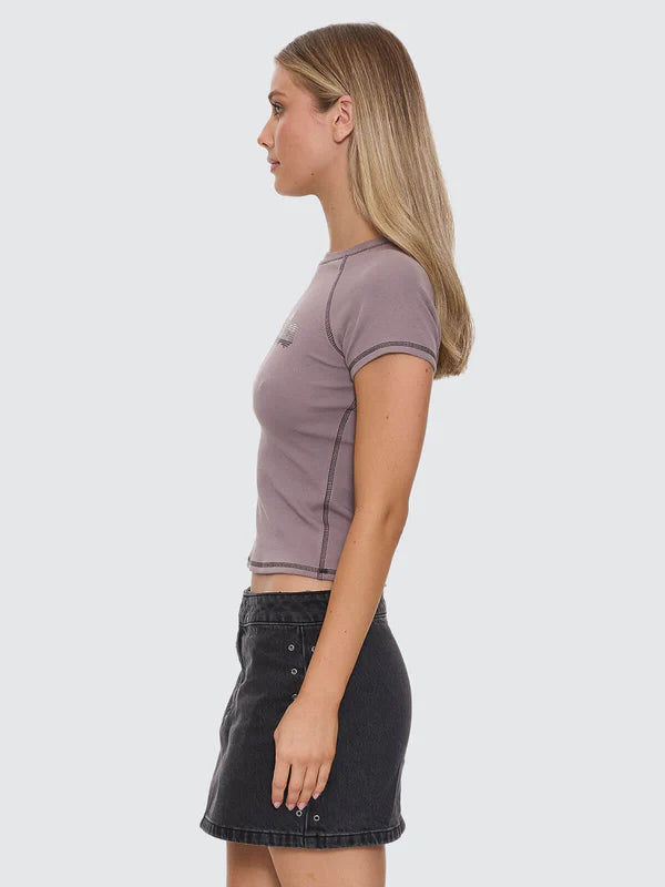 Thrills Glitch Studded Raglan Club Tee-Shroom