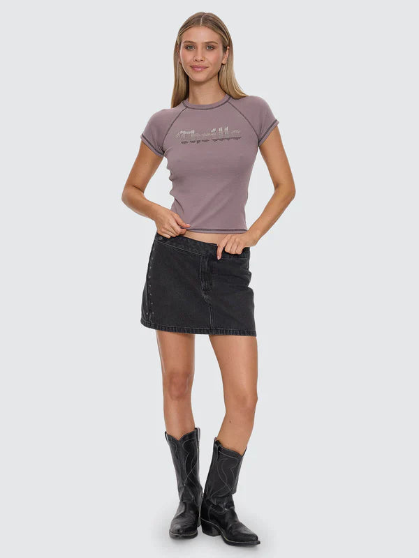 Thrills Glitch Studded Raglan Club Tee-Shroom