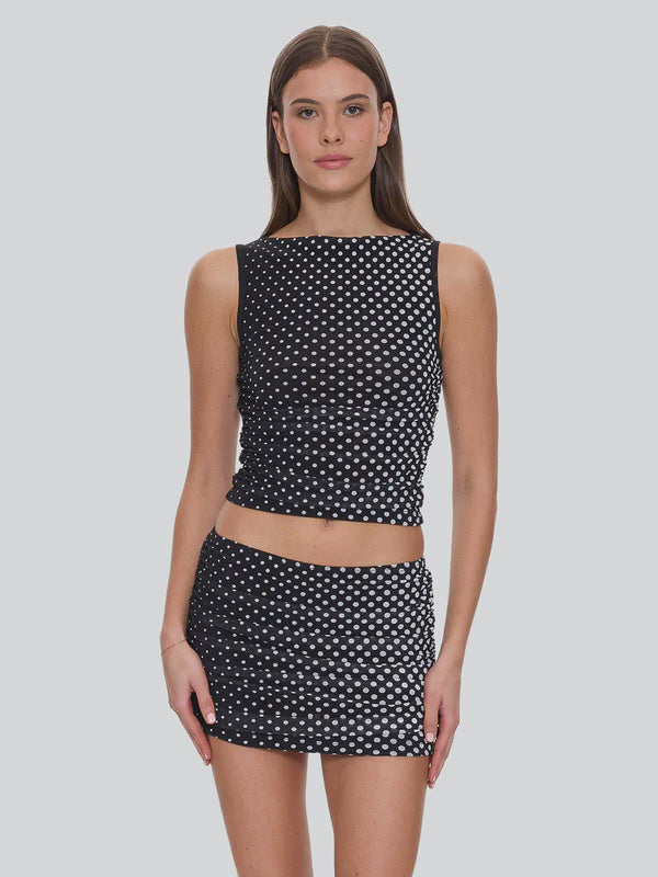 Thrills Disconnect Mesh Tank-Black