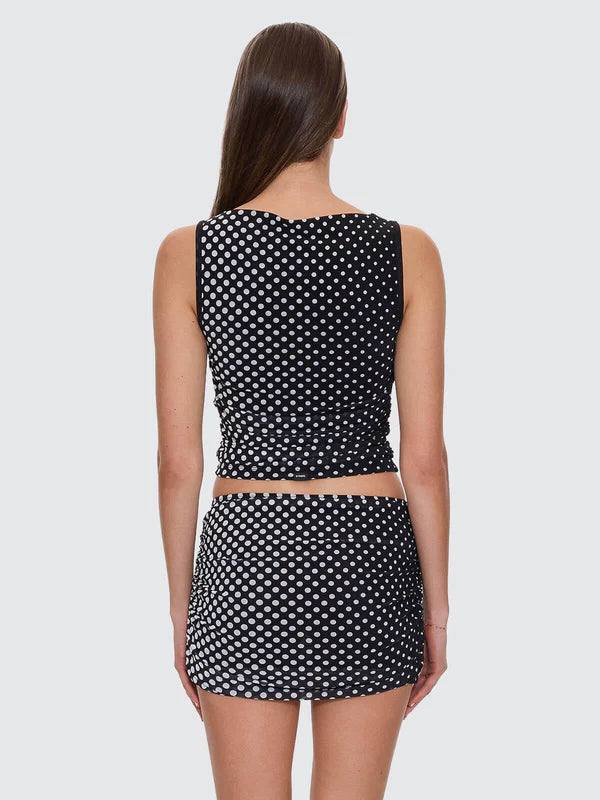 Thrills Disconnect Mesh Tank-Black