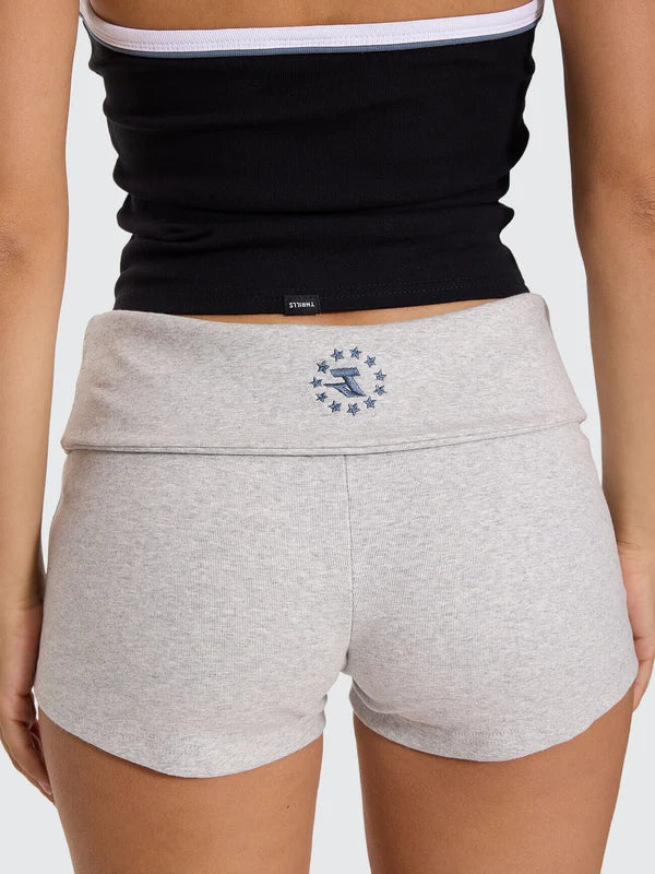 Thrills Hot Shot Booty Short - Snow Marle