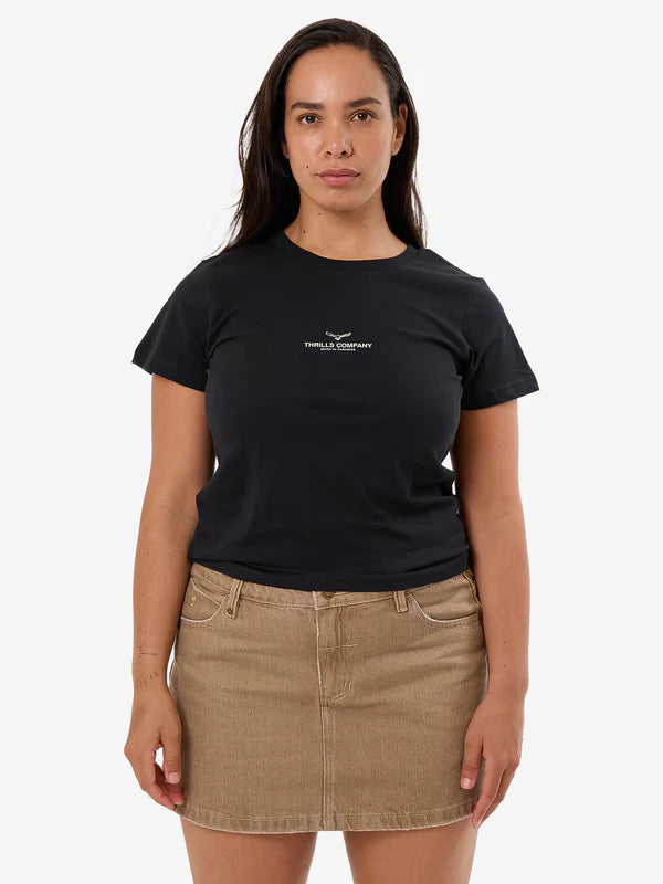 Thrills Emblem Of Strength Everyday Tee - Washed Black