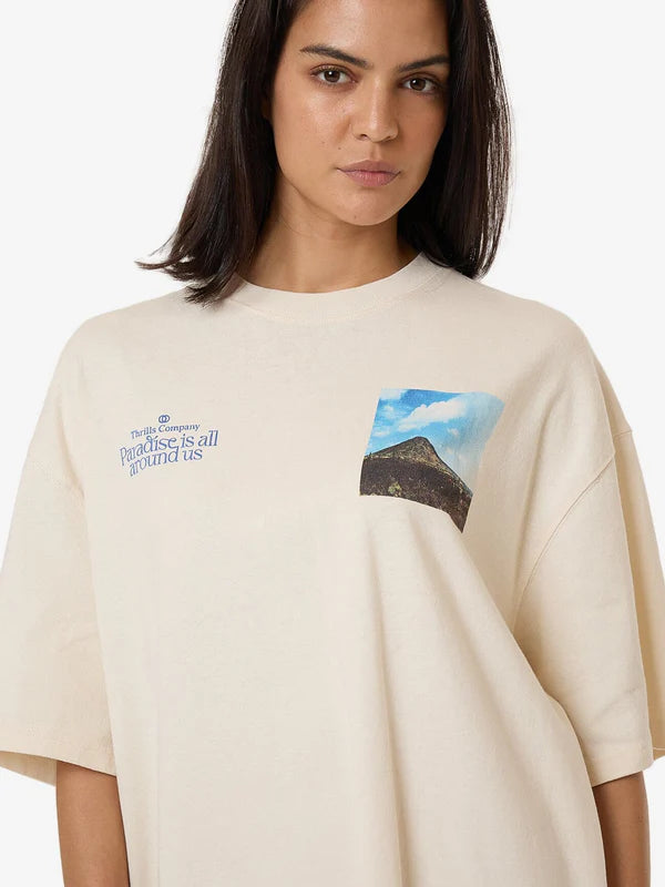 Thrills Integration Oversized Tee - Heritage White