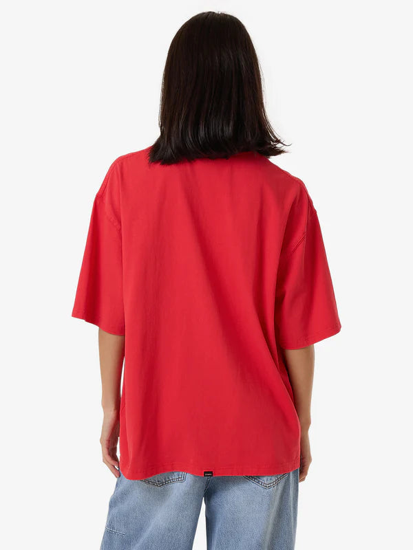 Thrills Arena Oversized Tee - Flame Red