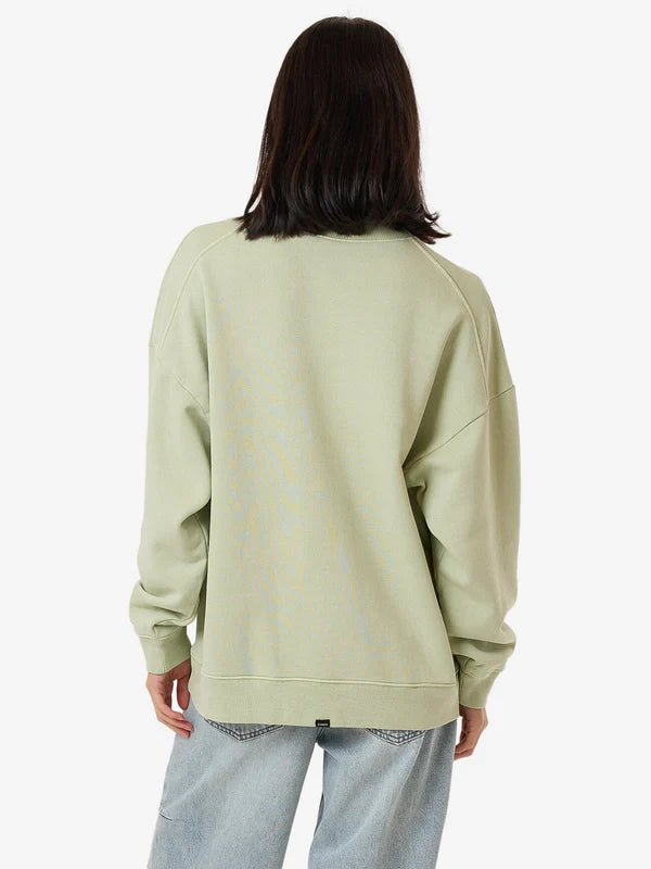 Thrills Line Up Cocoon Panel Crew - Mist Green