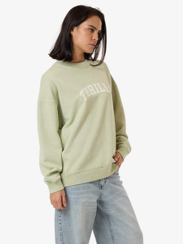 Thrills Line Up Cocoon Panel Crew - Mist Green