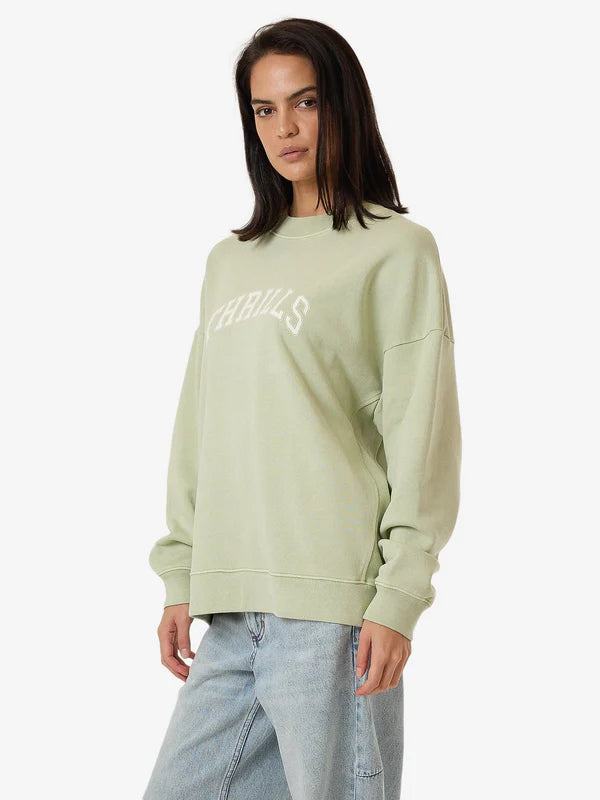 Thrills Line Up Cocoon Panel Crew - Mist Green