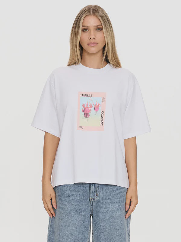 Thrills Nature Of Illusion Square Tee-White