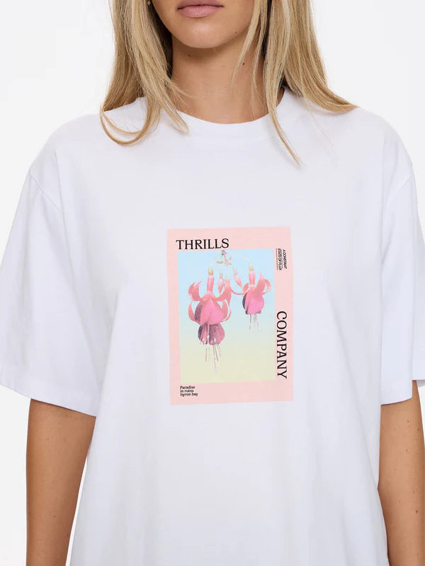 Thrills Nature Of Illusion Square Tee-White