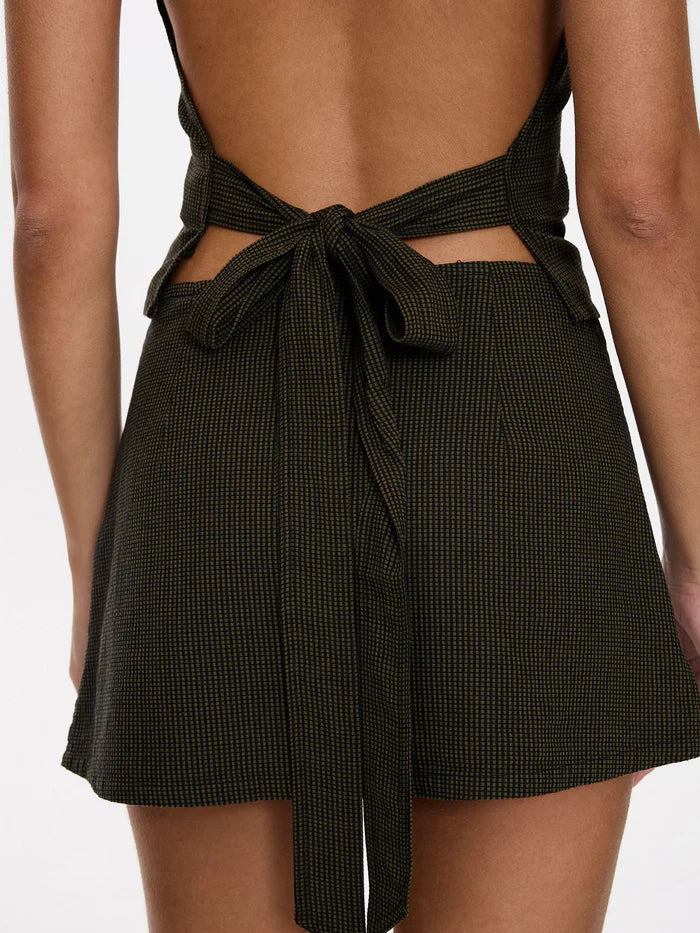 Thrills Lost Control Halter Top-Black