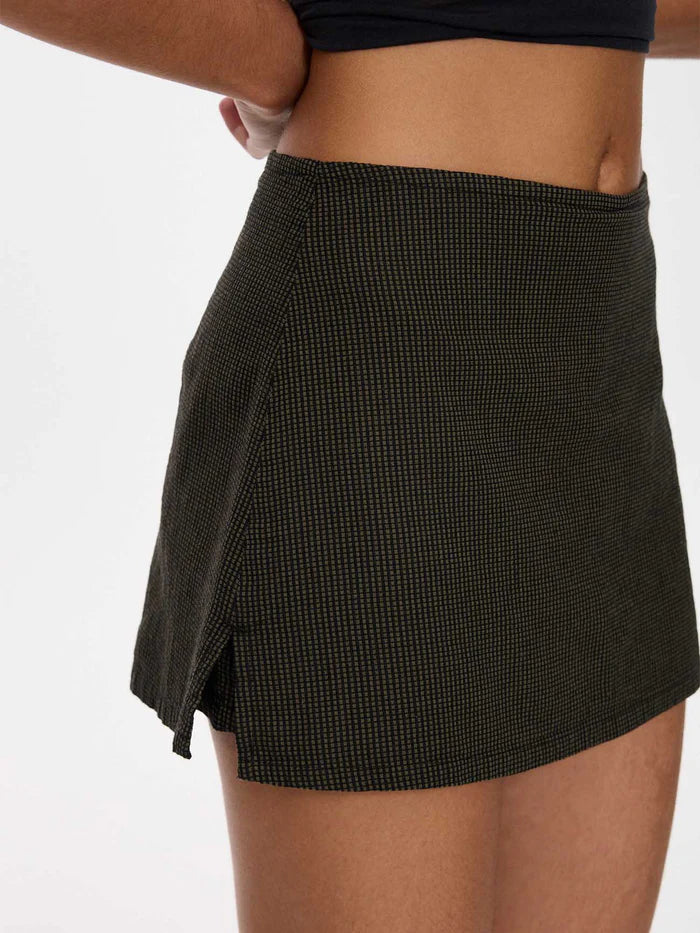 Thrills Lost Control Mid Rise Skort-Tarmac
