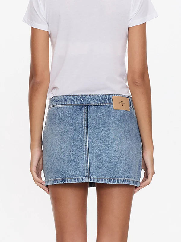 Thrills Tulli Studded Mini Skirt- Rustic Fade