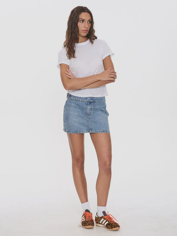 Thrills Tulli Studded Mini Skirt- Rustic Fade