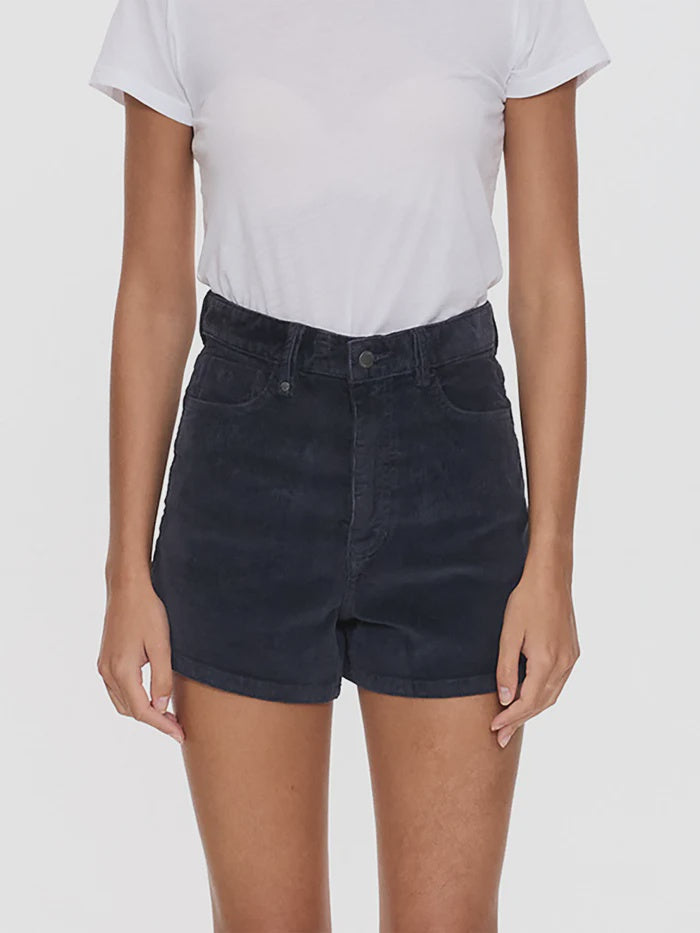 Thrills Erica High Rise Cord Short-Total Eclipse