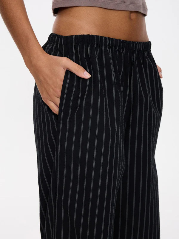 Thrills Unwind Stripe Pant-Black