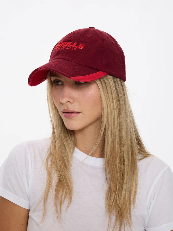 Thrills Flashback 6 Panel Cap-Cabernet Red
