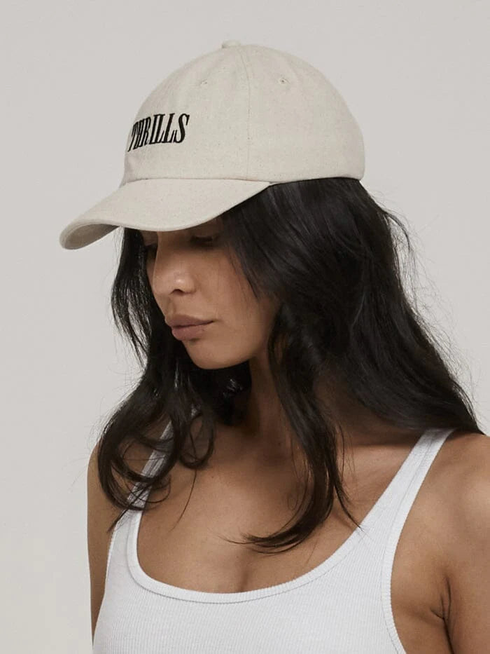 Thrills As You Are 6 Panel Cap - Unbleached