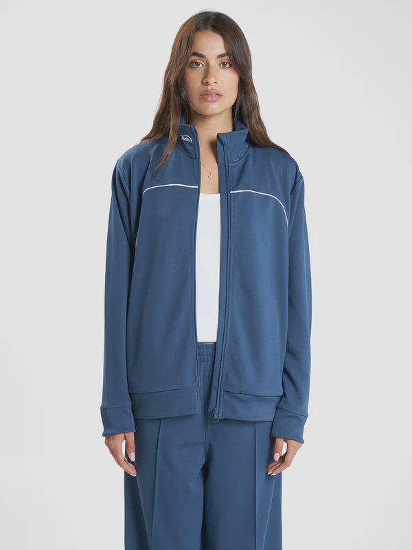 Thrills Sphere Tricot Track Jacket- Ensign Blue