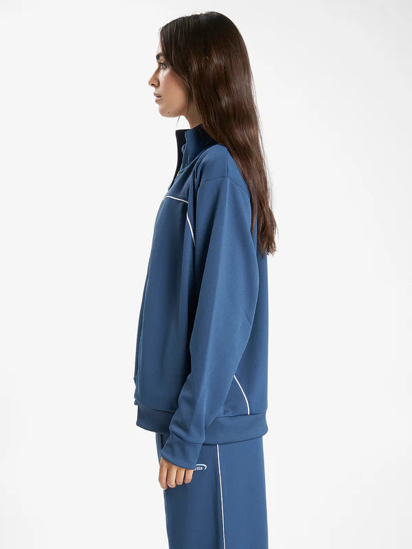 Thrills Sphere Tricot Track Jacket- Ensign Blue