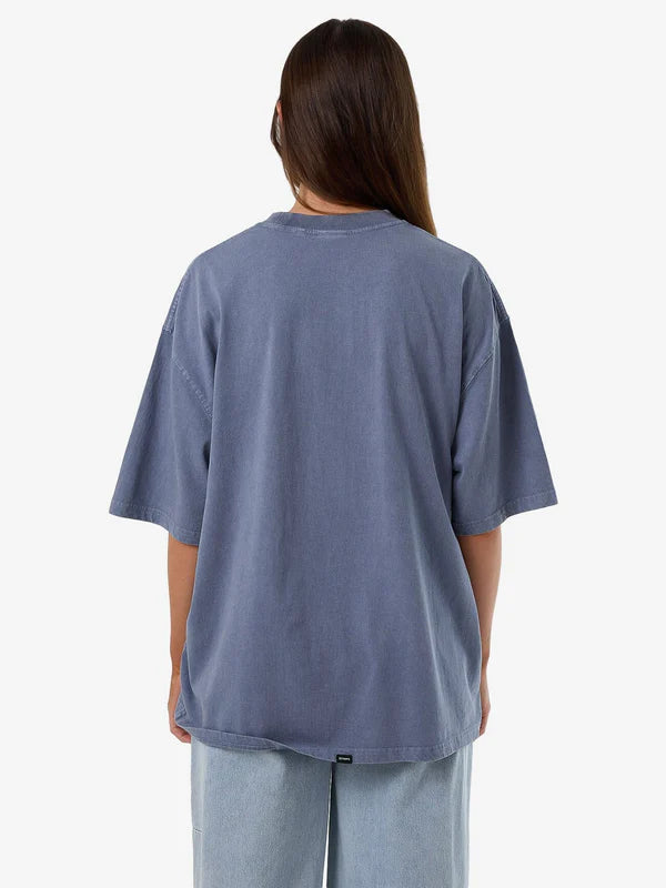 Thrills Fortune Favours Oversized Tee - Rustic Blue