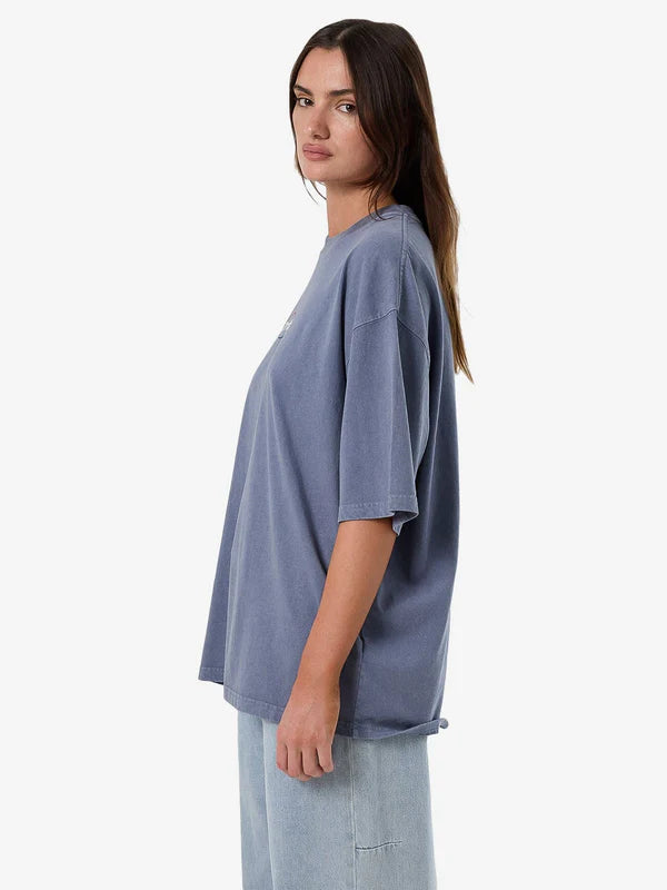 Thrills Fortune Favours Oversized Tee - Rustic Blue