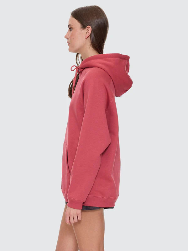 Thrills Fortune Favours Raglan Hood - Redwood