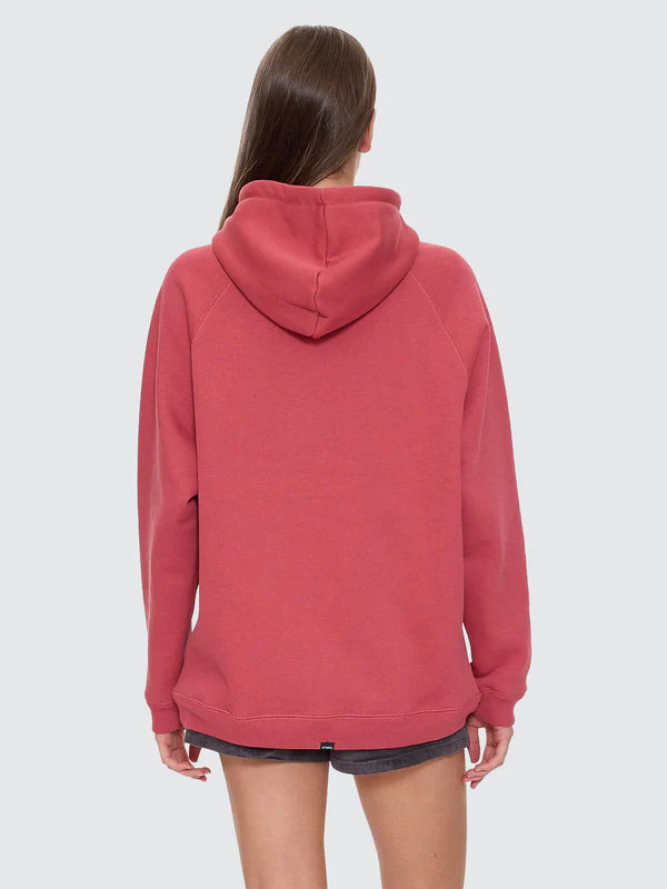 Thrills Fortune Favours Raglan Hood - Redwood