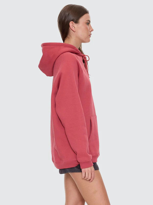 Thrills Fortune Favours Raglan Hood - Redwood