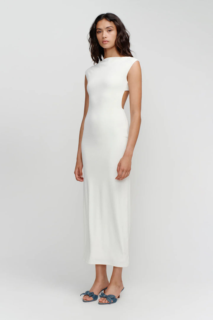 Ownley Zulu Midi Dress - Ivory