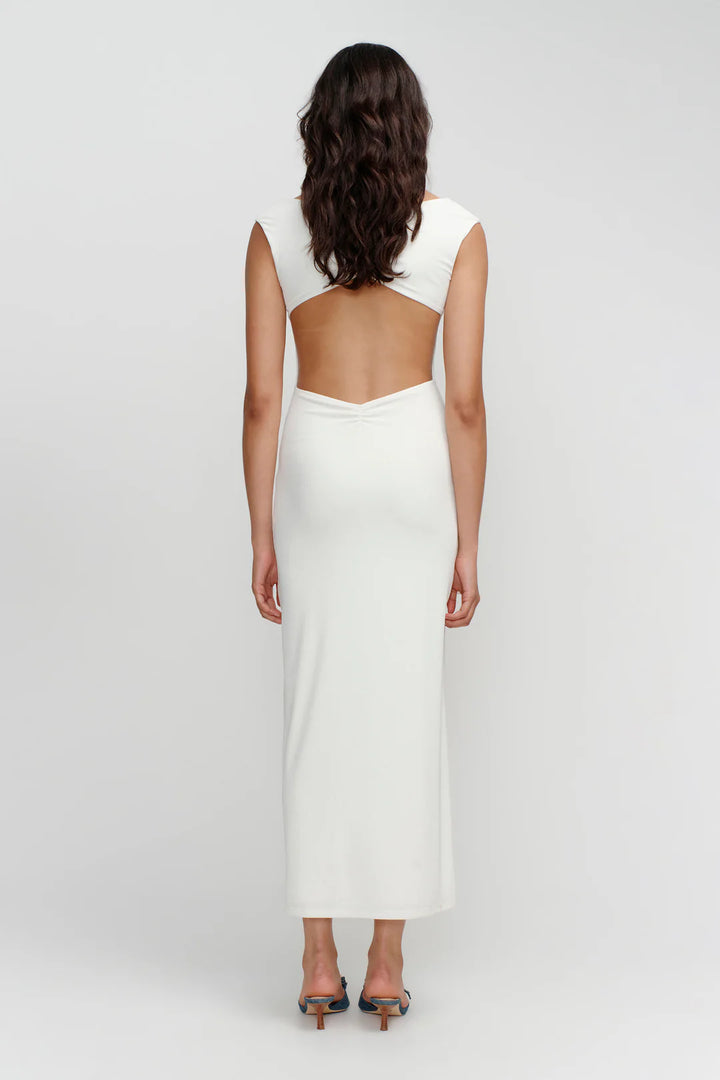Ownley Zulu Midi Dress - Ivory