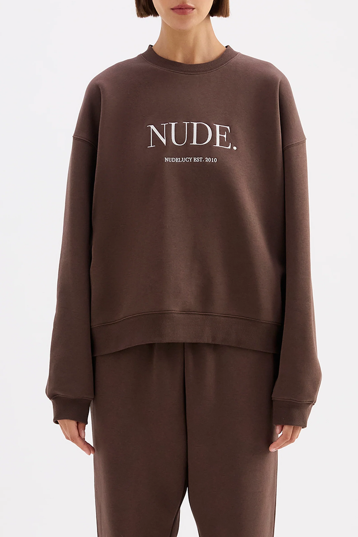 Nude Lucy Carter Classic Sweat - Chocolate