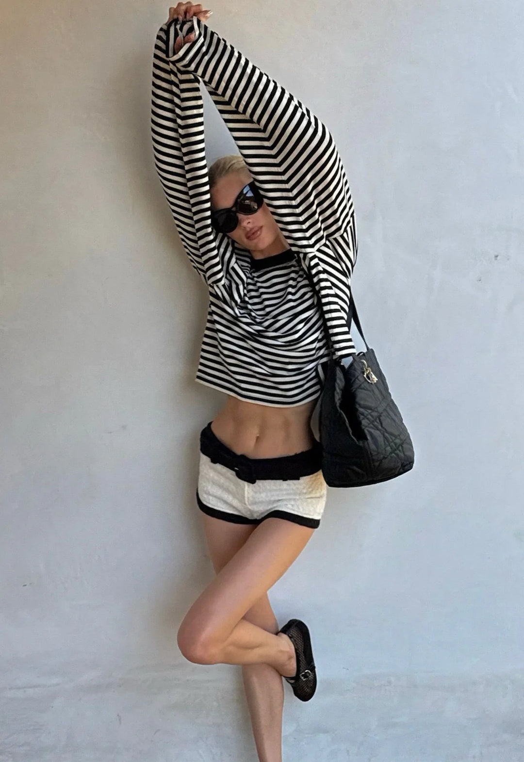Lioness Bloom Long Sleeve - Onyx Stripe