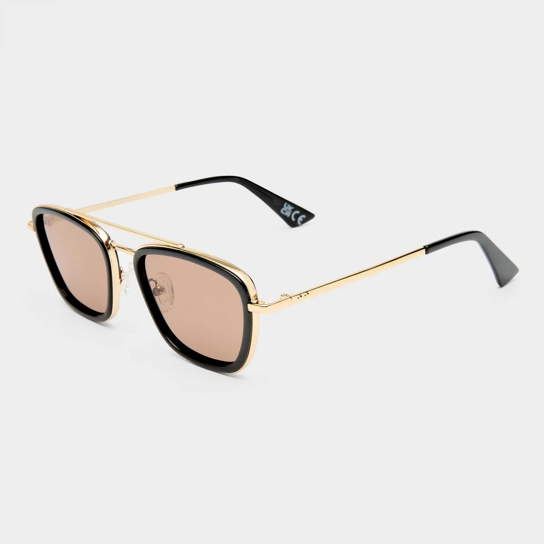 Le Specs Diametric Sunglasses - Gold/Black