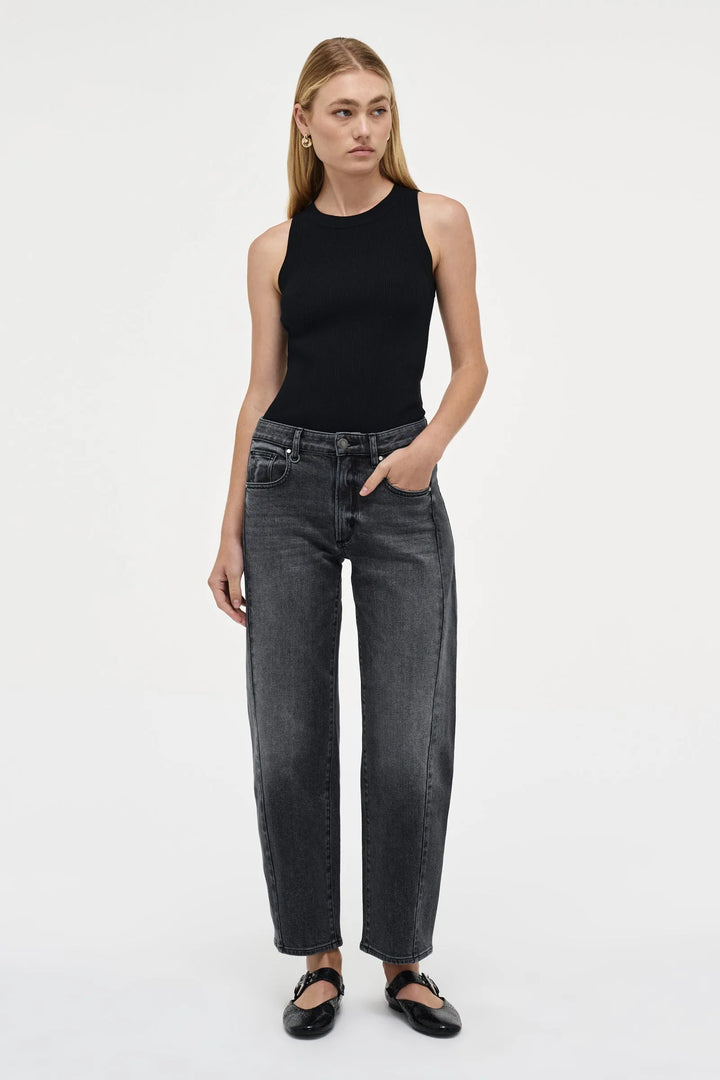 Neuw Denim Amber Barrel Jean-Washed Black