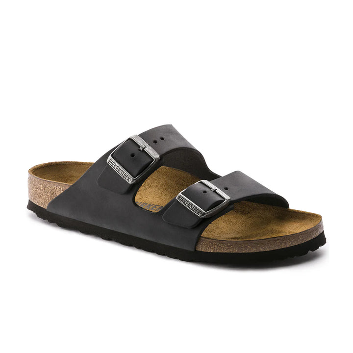 Birkenstock Arizona Black Oiled Leather Narrow