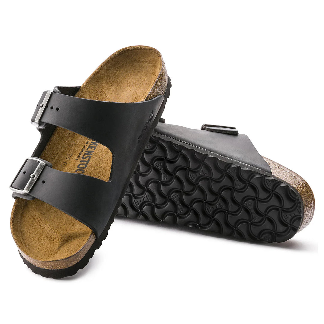 Birkenstock Arizona Black Oiled Leather Narrow