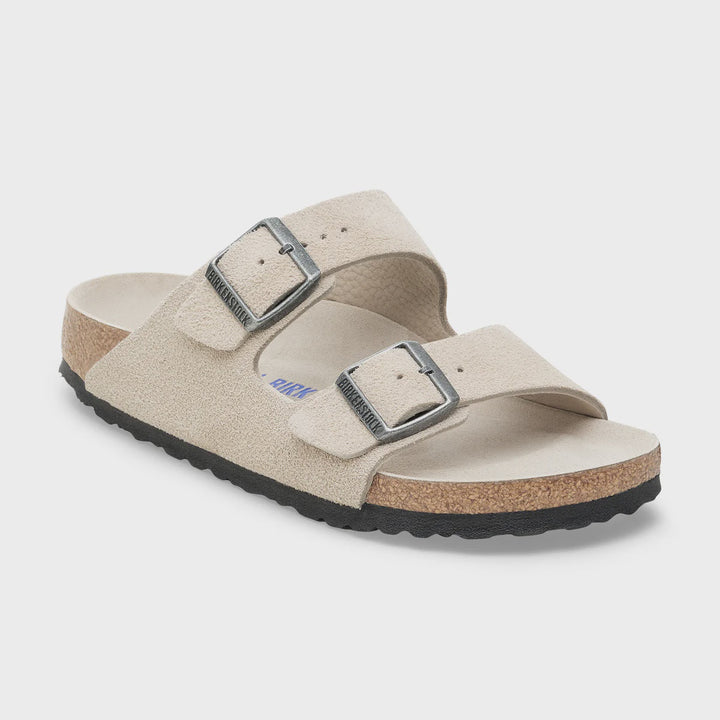 Birkenstock Arizona SFB Oyster Tonal Footbed Suede Leather Regular
