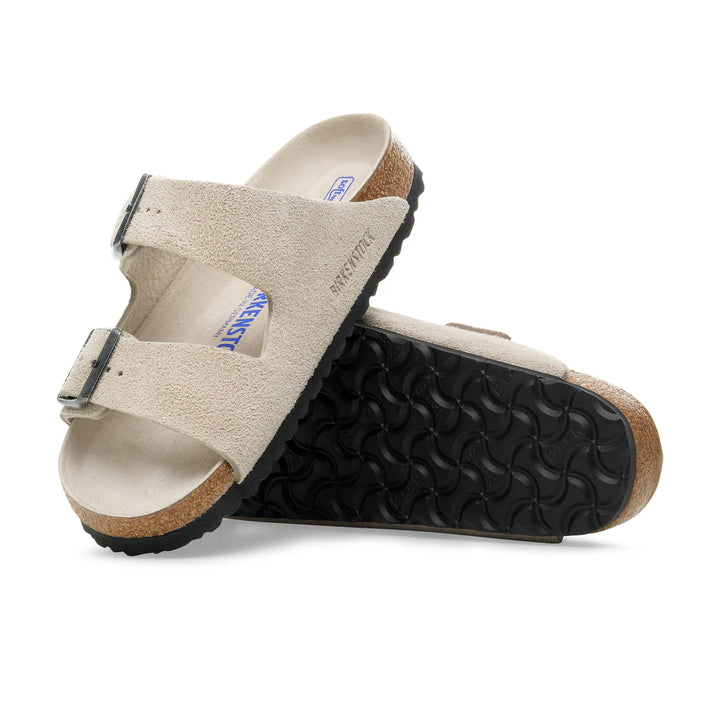 Birkenstock Arizona SFB Oyster Tonal Footbed Suede Leather Regular