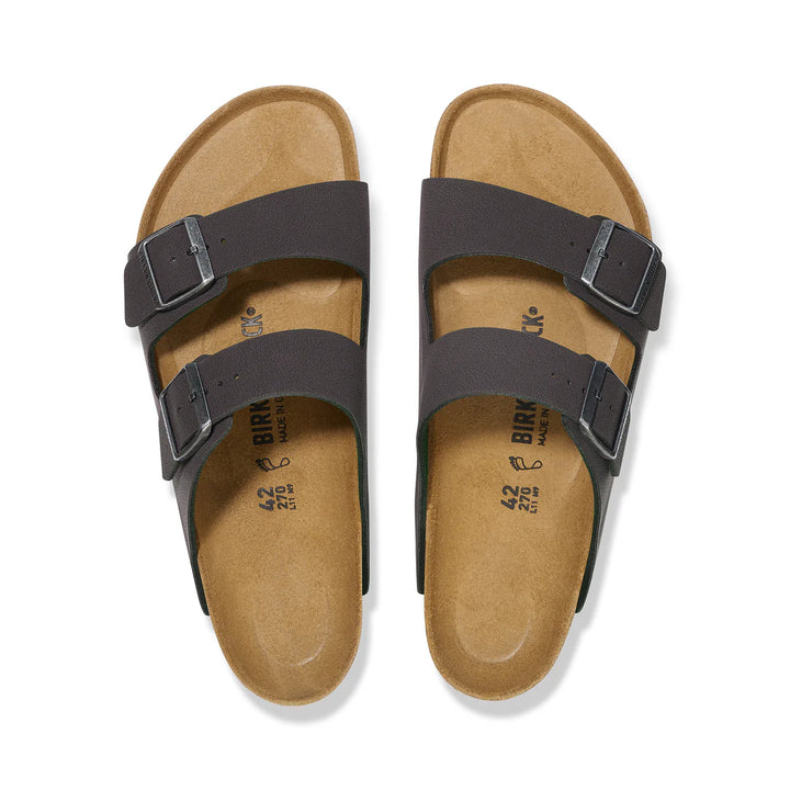 Birkenstock Arizona Velvet Grey BirkiBuc Narrow