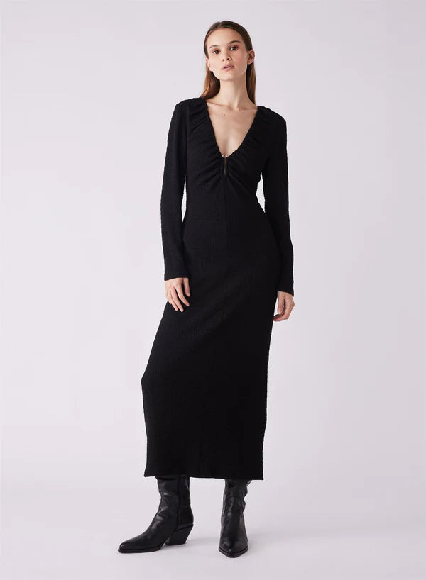 Esmaee Dusk Midi Dress- Black