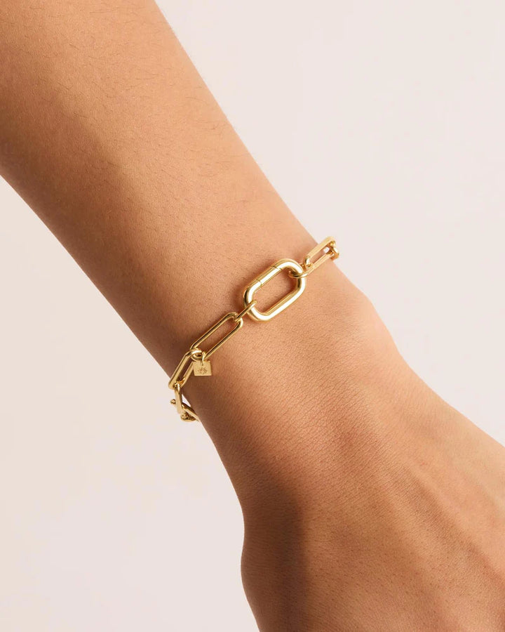 By Charlotte With Love Annex Link Bracelet - 18k Gold Vermeil