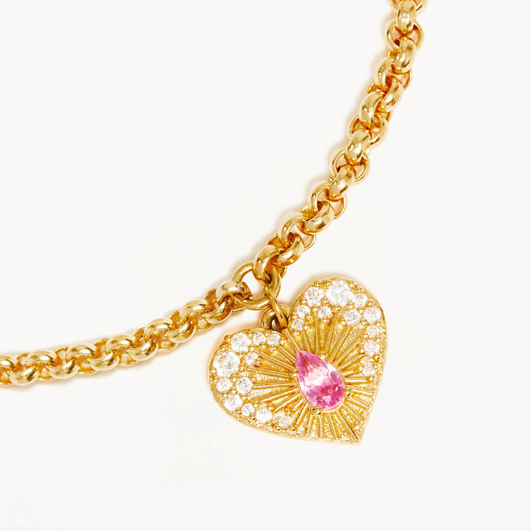 By Charlotte Connect With Your Heart Bracelet - 18k Gold Vermeil